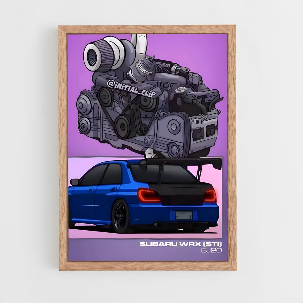 Poster sublime Wrx sti – affiche Subaru (vue 4)